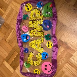 Gilbins Camp Under The Bed Storage Organizer Large Size 42x18x6(Camp Emoji)